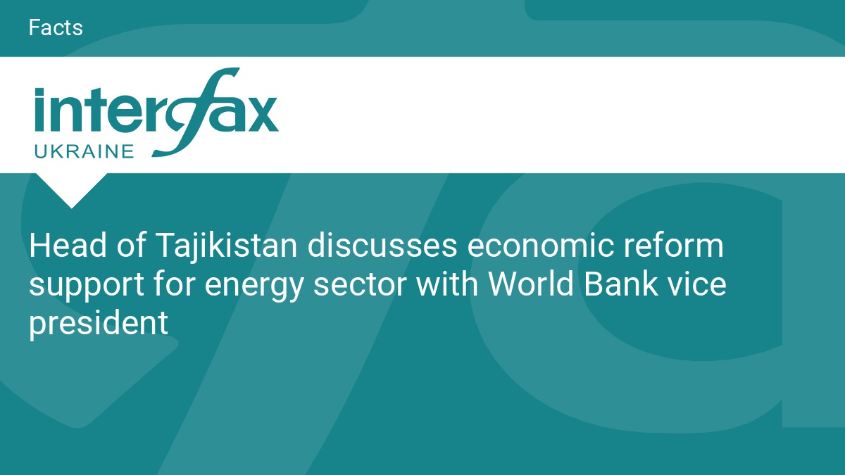 Head of Tajikistan discusses economic reform support for energy sector with World Bank vice president - Vimarsana News
