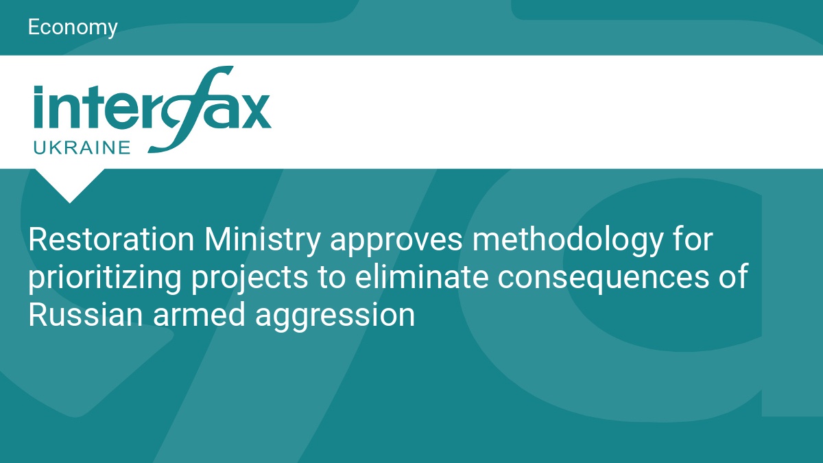 Restoration Ministry approves methodology for prioritizing projects to eliminate consequences of Russian armed aggression - Vimarsana News