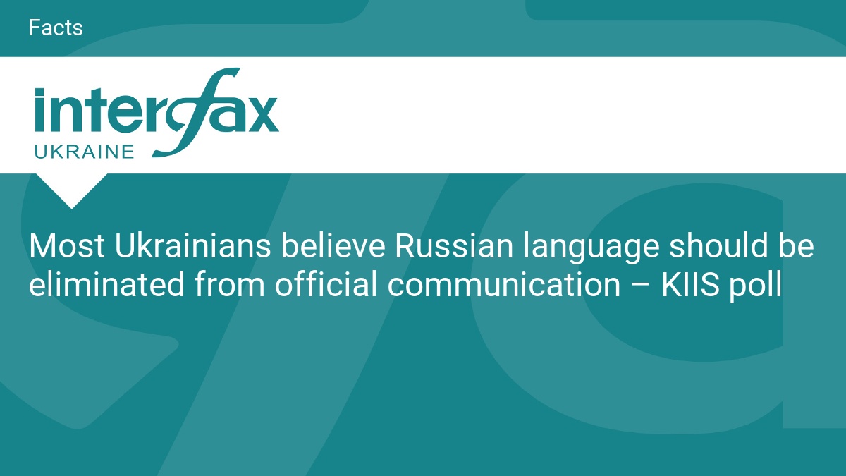 Most Ukrainians believe Russian language should be eliminated from official communication – KIIS poll - Vimarsana News