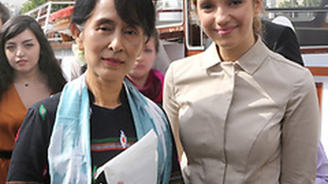 Yevhenia Tymoshenko meets with Nobel Peace Prize winner