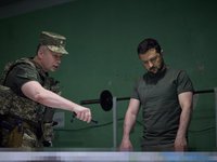 Зеленський відвідав підрозділи ЗСУ, які відзначилися в боях на бахмутському напрямку