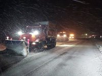 В Киевской области значительно усиливается снегопад