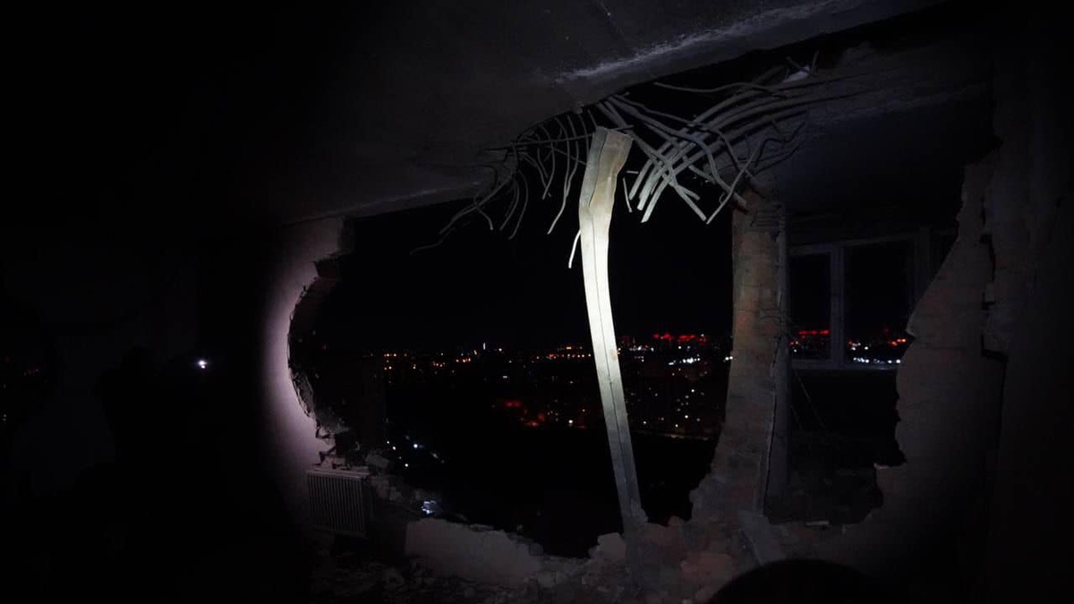 Fire in Kyiv's Solomyansky district due to debris hit of enemy shahed eliminated, three apartments partially destroyed - Vimarsana News