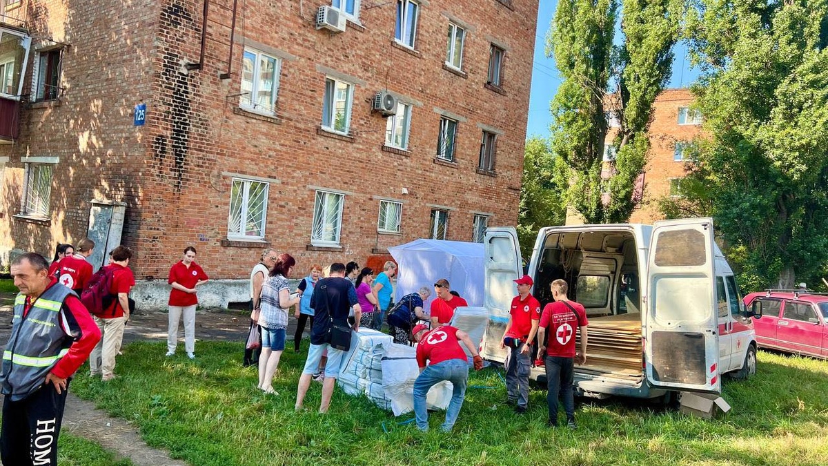 Ukrainian Red Cross helping eliminate consequences of Russian air attacks in Sumy and Odesa