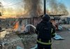 На Харківщині рятувальники ліквідували пожежу на ринку, що сталася внаслідок ворожої атаки БпЛА