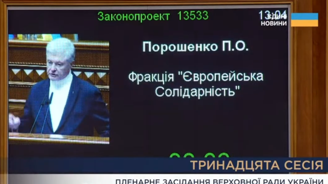 Порошенко призвал к созданию коалиции национального единства и возобновлению демократических реформ