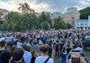 В Киеве проходит акция против принятого Радой законопроекта №12414, который ограничивает независимость НАБУ и САП