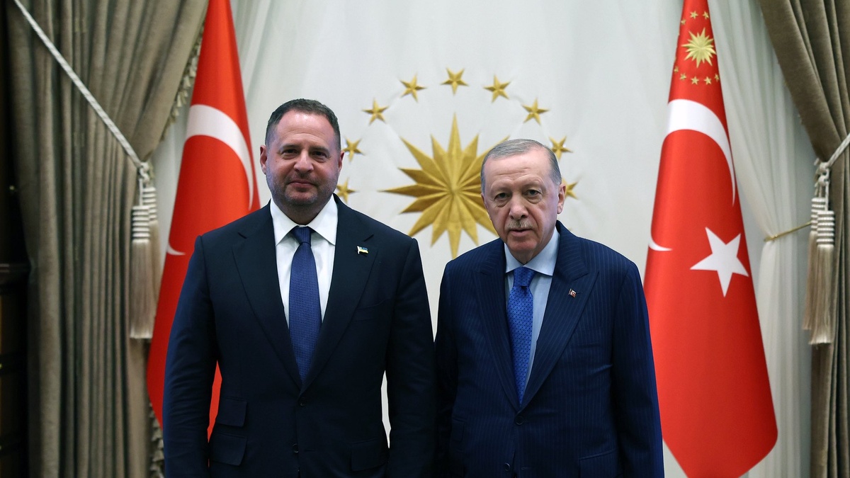 Erdogan hosts Yermak at residential complex in Ankara