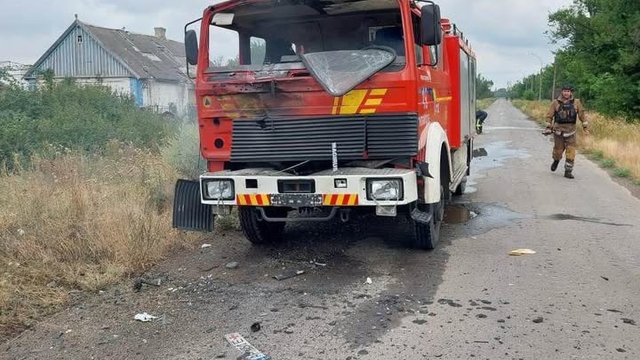 У Гуляйполі росіяни атакували рятувальників дроном
