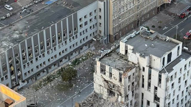 В ЄС вважають навмисним удар РФ по будівлі поруч з представництвом Євросоюзу