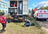 УЧХ надає допомогу евакуйованим у транзитних пунктах