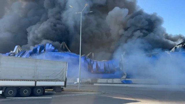 Логістичний центр "Епіцентр" на Київщині постраждав внаслідок удару дронів