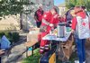 URCS volunteers deliver aid to victims of Russian drone strike in Kharkiv