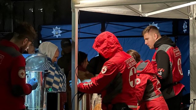 УКК развернул пункт помощи пострадавшим из-за российской атаки БпЛА на Киев
