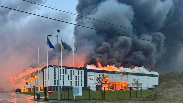 Во Львове возник пожар индустриального парка Sparrow - мэр
