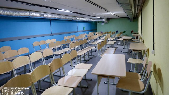 На Миколаївщині відкрили два нових укриття в навчальних закладах