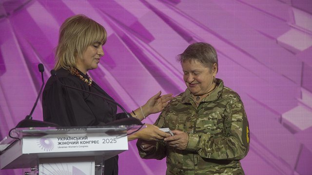 Отличие им. О'Хейген Украинского женского конгресса получила военный медик Теплюк