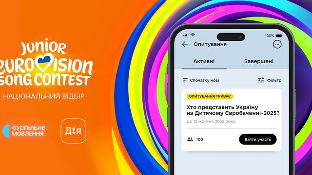 В "Дие" стартовало голосование за представителя Украины на "Детском Евровидении-2025", финал состоится 12 октября