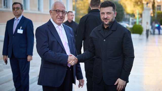 Зеленський і президент парламенту Греції обговорили шляхи досягнення миру для України, тиск Китаю і США на Росію
