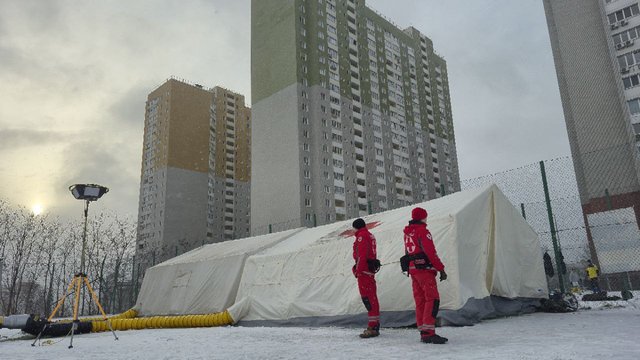 УКК развернул пункты обогрева в Киевской области