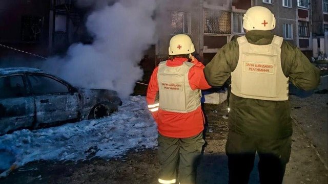 УЧХ допомагав ліквідувати наслідки ворожої атаки БпЛА у Чернігові