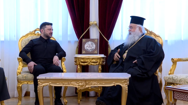Зеленский проинформировал архиепископа Кипра об усилиях для достижения мира
