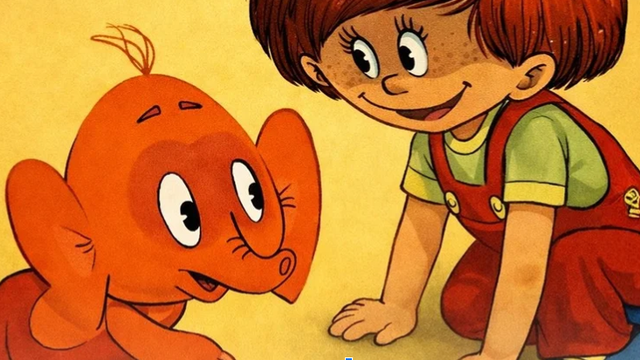 Кадр із мультфільму Петрик П'яточкін