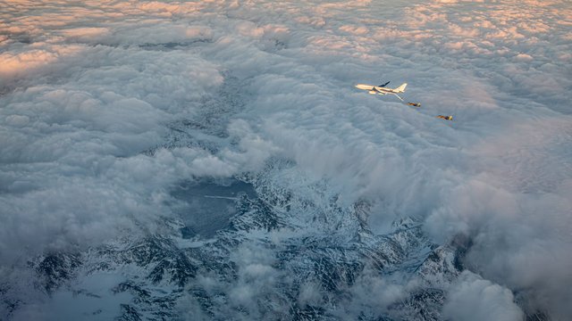 Два данські винищувачі F-35 та французький літак-заправник провели навчання на південному сході Гренландії