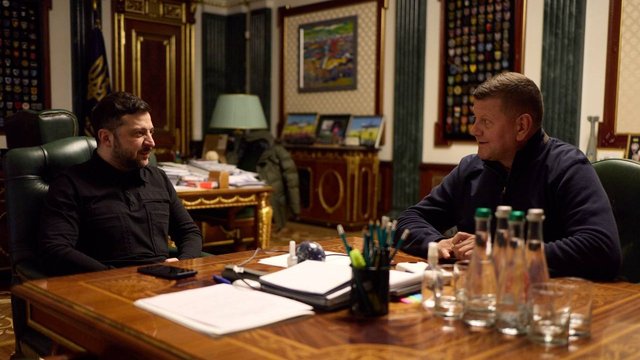 Зеленский: Встретились с Залужным, поблагодарил его за работу, обсудили дипломатические задачи