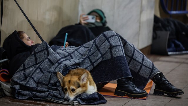 Over 10,000 Kyiv residents shelter in metro stations overnight