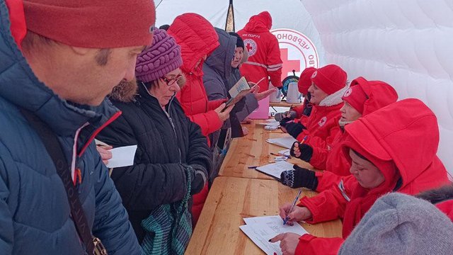 УКК развернул в Харькове пункт помощи пострадавшим от очередной воздушной атаки РФ