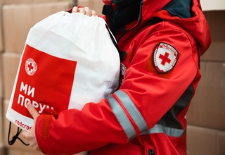 В теплопунктах Киева дежурят волонтеры УКК из разных регионов страны