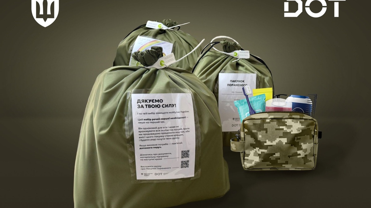 Military hospitals received hygiene kits for wounded for first time