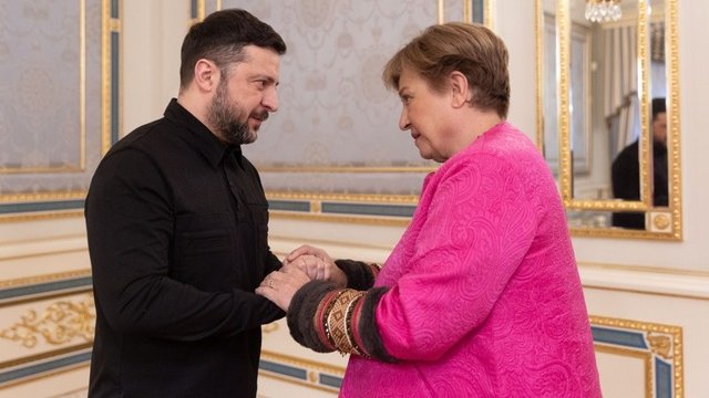 Ми розраховуємо на нову програму – президент України главі МВФ на зустрічі у Києві