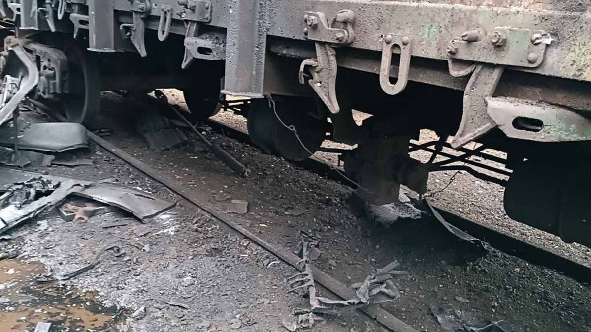 Russian UAV targets diesel locomotive in Zaporizhia, no casualties