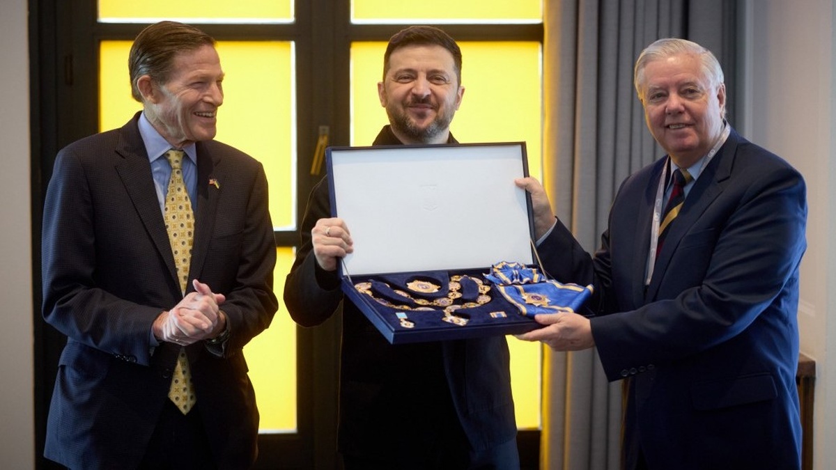 In Munich, Zelenskyyy, US Congress senators discuss sanctions against Russia, security guarantees for Ukraine