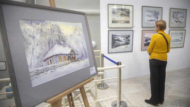 Відкриття виставки Анатолія Марчука "Земне у сув'язі з небесним". Національний музей Тараса Шевченка, Київ, 09.03.2026