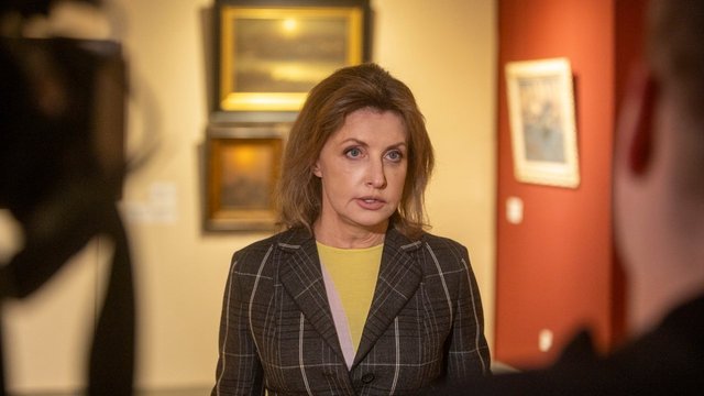 Марина Порошенко на відкритті великої персональної виставки Івана Марчука "Я сколихнув цей світ". Музейно-виставковий центр "Музей історії міста Києва", Київ, 12.03.2026