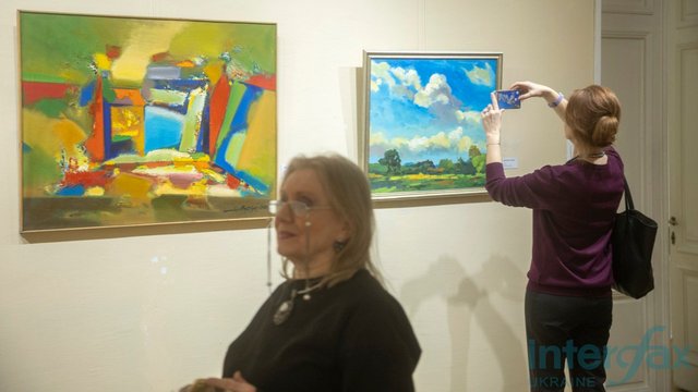 Відкриття виставки Анатолія Марчука "Земне у сув'язі з небесним". Національний музей Тараса Шевченка, Київ, 09.03.2026