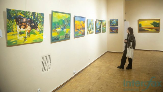 Відкриття виставки Анатолія Марчука "Земне у сув'язі з небесним". Національний музей Тараса Шевченка, Київ, 09.03.2026