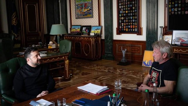 Зеленський зустрівся з Шоном Пенном і подякував йому за підтримку України