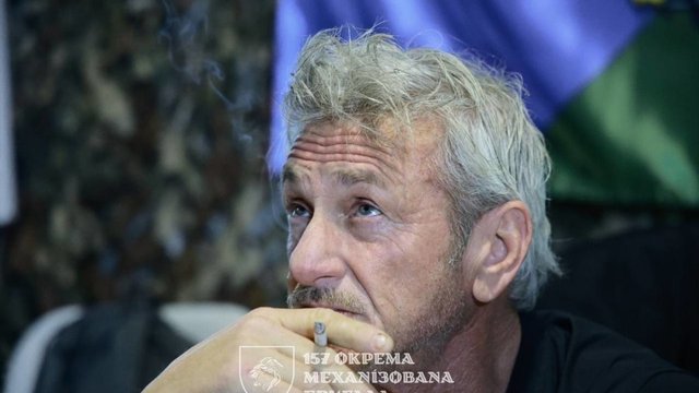 Шон Пенн відвідав підрозділ 157-ї бригади на Донеччині