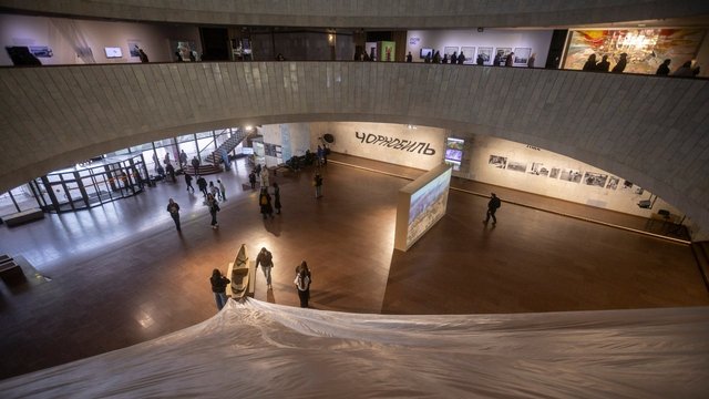 Відкриття виставкового проєкту "Чорнобиль. Обʼєкт укриття". Національний центр "Український Дім", Київ, 23.04.2026