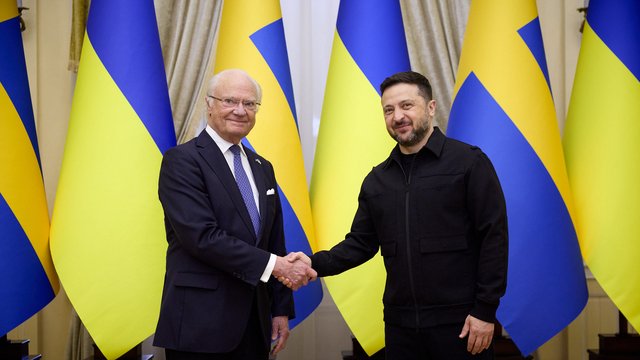 Зеленський обговорив із королем Швеції партнерство в ОПК та можливе посилення ПС ЗСУ шведськими літаками