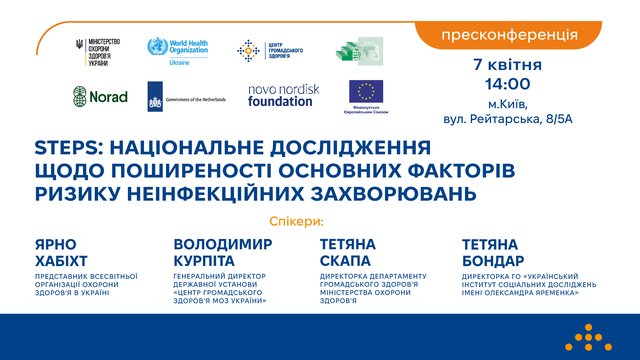 О пресс-конференции в пресс-центре агентства "Интерфакс-Украина" на тему "STEPS: в Украине стартует национальное исследование факторов риска неинфекционных заболеваний"
