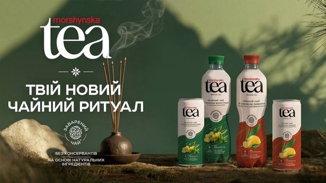 IDS Ukraine відкриває нову категорію напоїв: заварений чай Morshynska tea стає частиною щоденного ритуалу українців