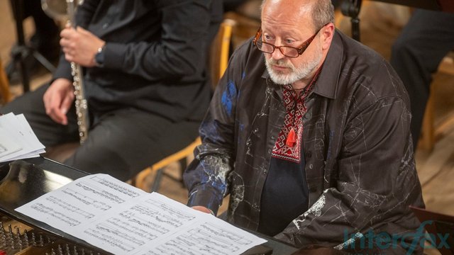 Іван Тараненко, фортепіано, виступає на концерті "Життя, присвячене музиці". Велика зала Національної філармонії України, Київ, 17.05.2026