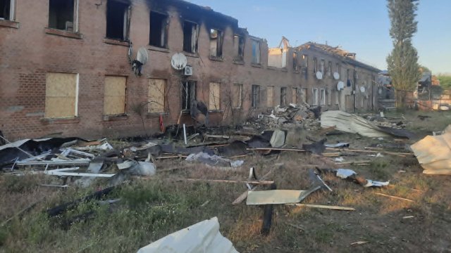 REPORT: Restoration work continues at strike sites in Kyiv, broken windows boarded up, most businesses operating