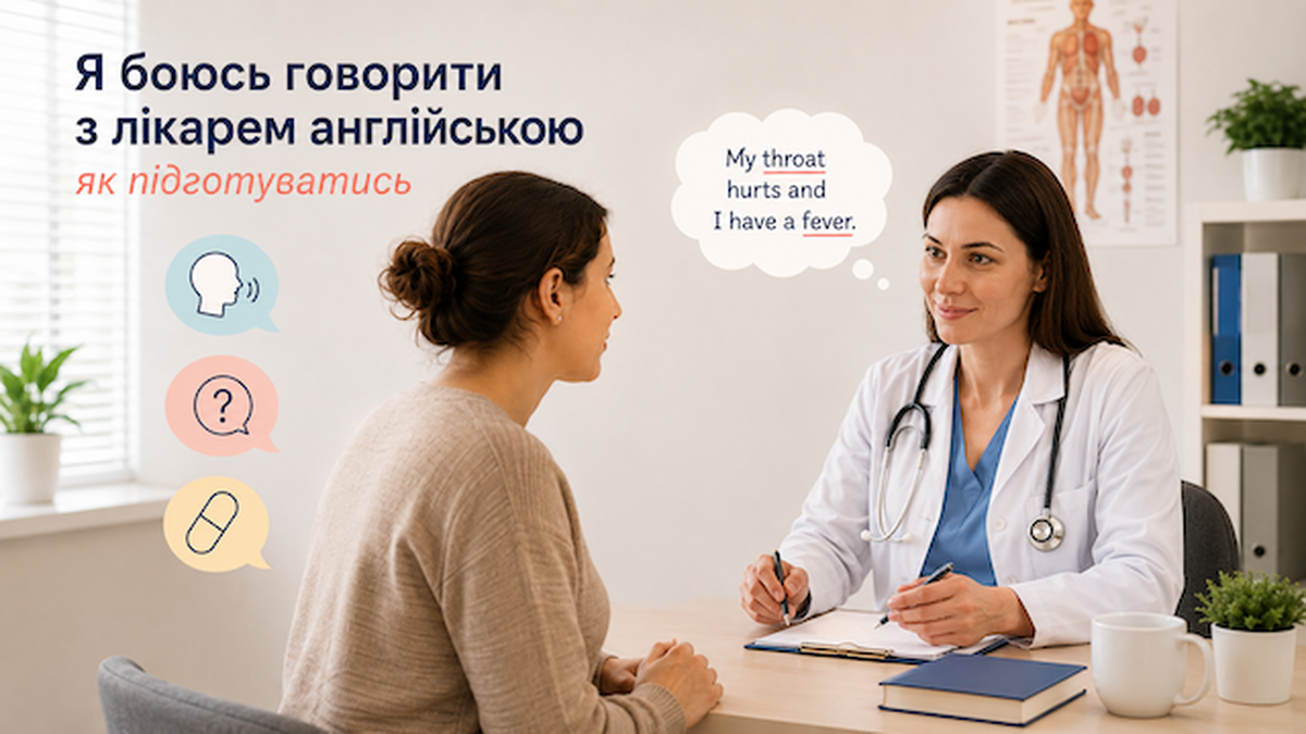 “Я боюсь говорити з лікарем англійською” - як підготуватись