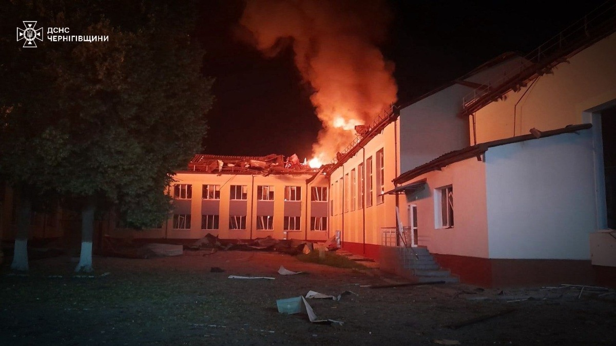 Russian drones damage recently rebuilt lyceum in C